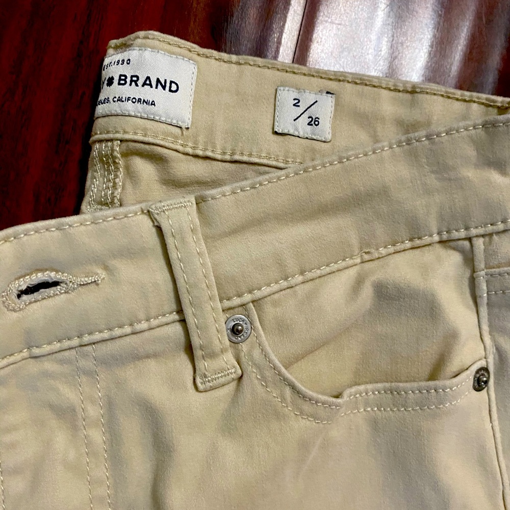 Tan/Cream Lucky Brand Pants- Size 2/26